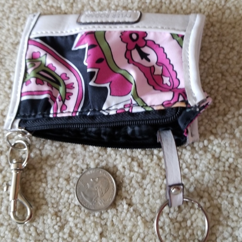 Taylor Rodan Pasley pink black key change purse - Picture 6 of 6